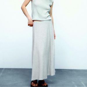 Zara METALLIC THREAD FULL SKIRT, size :small